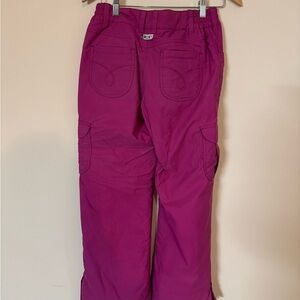 Roxy Kids Magenta Cargo Pants XL